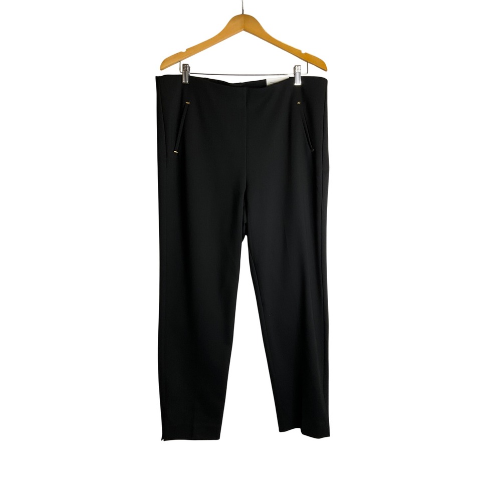 NEW Chico's So Slimming Juliet Ankle Pant Basic Black Business Casual 3/16